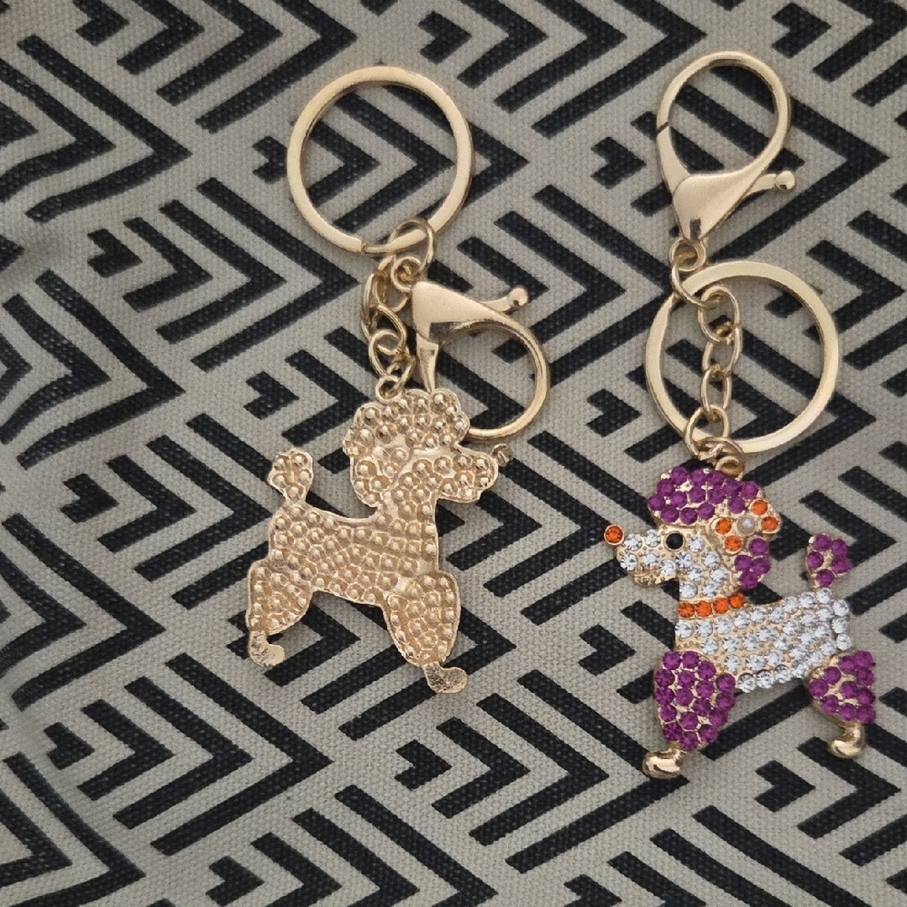 Sparkling Poodle Keychains - Picture 3 of 3